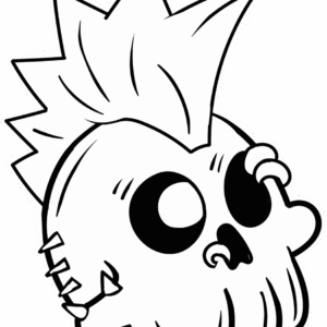 Punk Skull Sticker