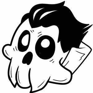 Vampire Skull Sticker