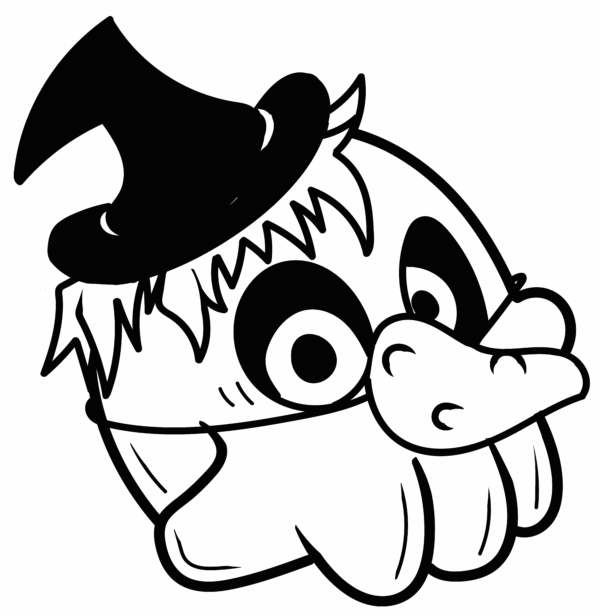 Witch Skull Sticker