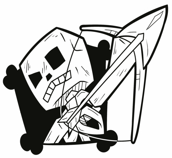 Minecraft Skeleton Sticker