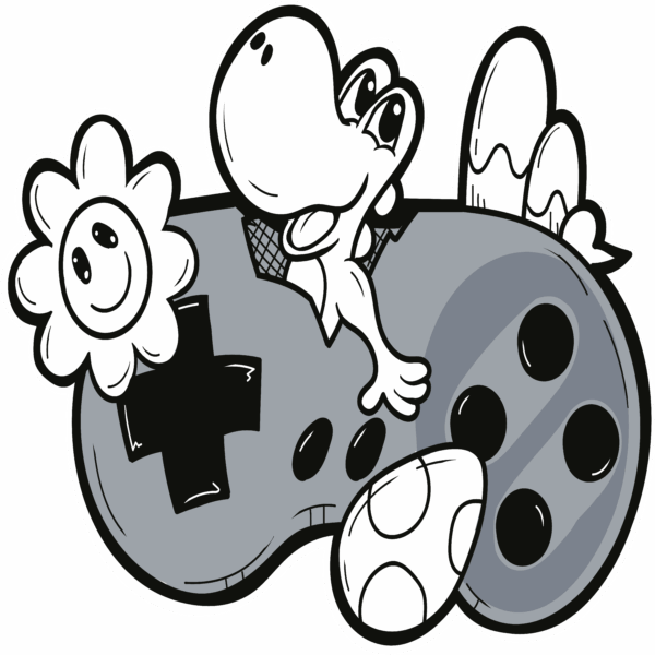 Yoshi Controller Sticker